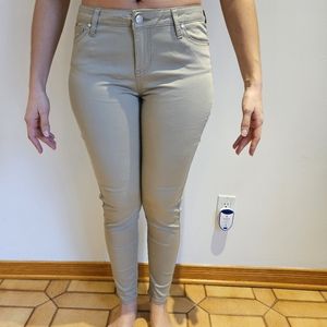 Skinny light sage pants 29